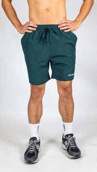 Träningsshorts i teal för herr som är skapade för högintensiv träning